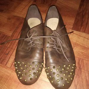 Studded Oxford Flats